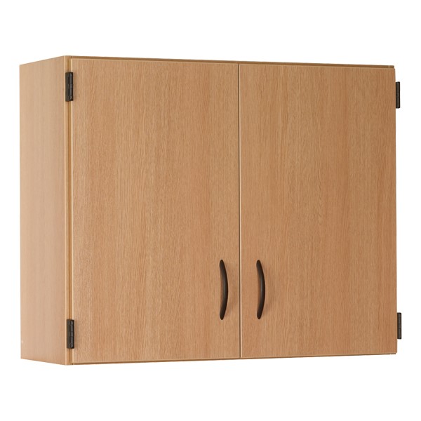 36" W Wall-Mount Upper Cabinet w/ Lockable Solid Doors
